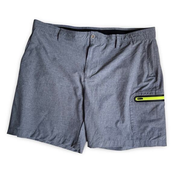 Loco Skailz Hybrid Shorts 42 Gray Stretch Boardwalk Surf Zip Pocket Mens - Picture 1 of 12